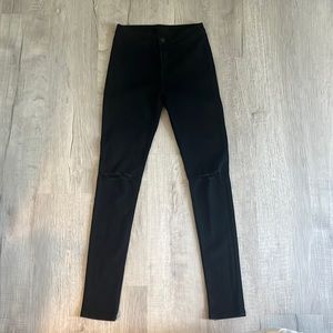 American bazi high rise destroyed skinny fit jeans